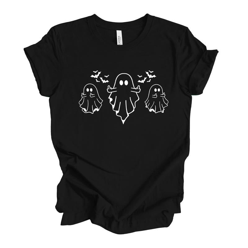 Middle Finger Ghost Tshirt