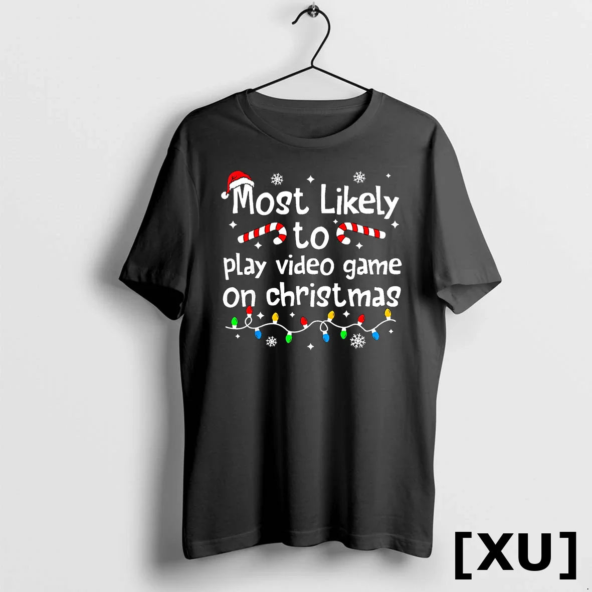 Most Likely To Play Video Games On Christmas Matching Family Tshirts Sweater