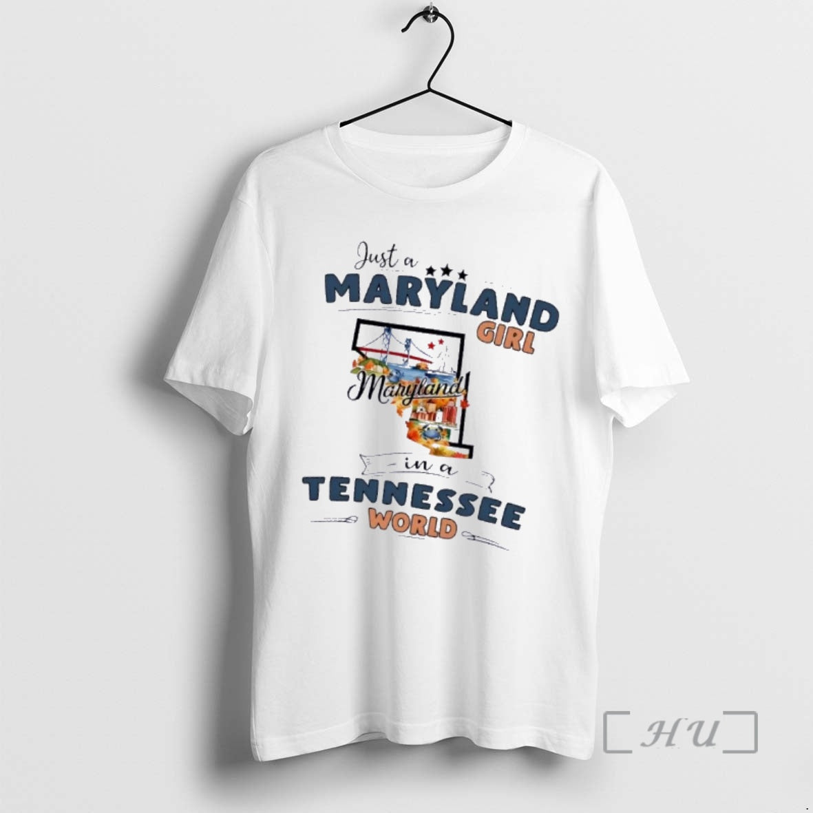 Officials Just A Maryland Girl Girl In A Tennessee World Map Premium T Shirts Sweater