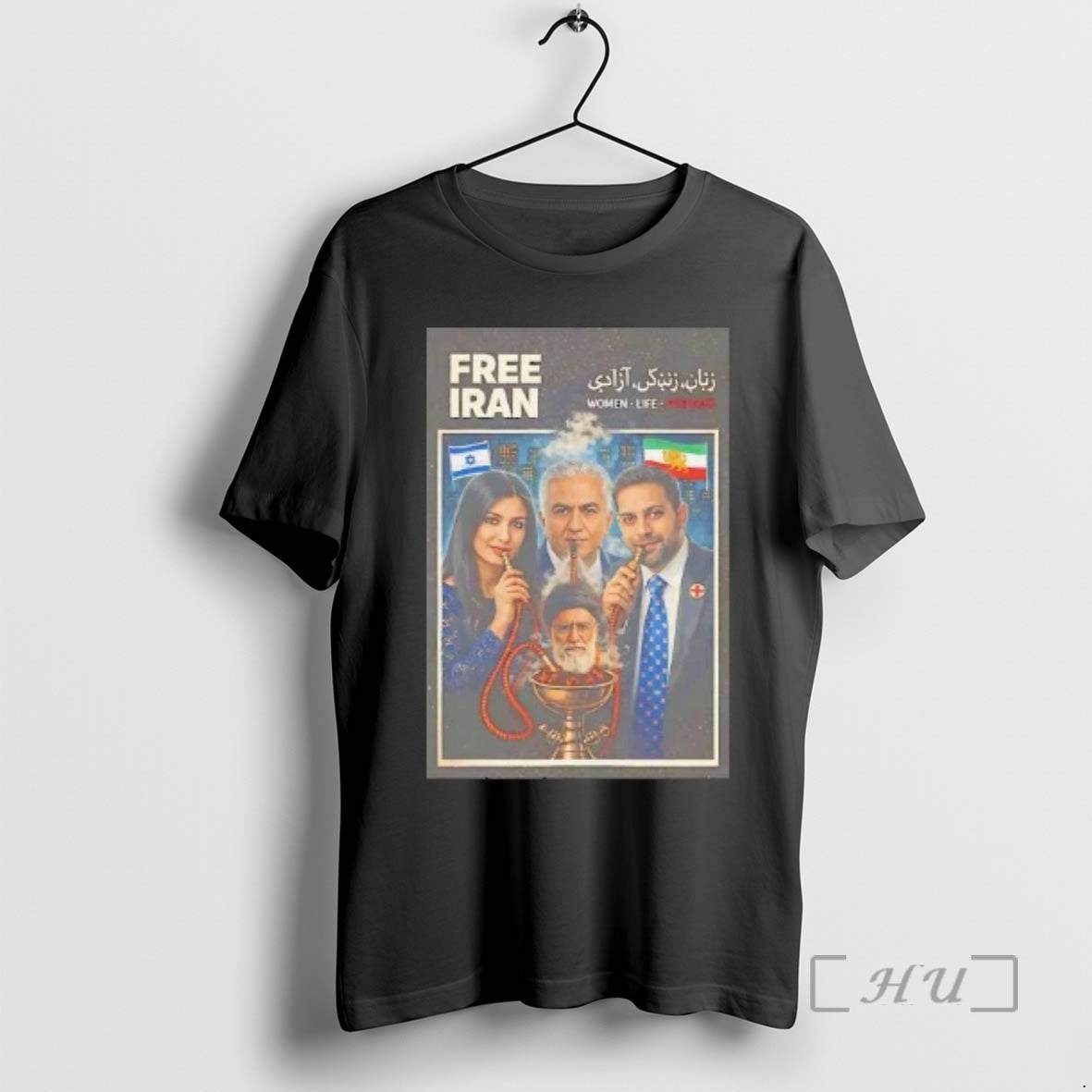 Officials King Reza Goldie And Mahyar Free Iran Women Life Freedom Tee Premium T Shirts