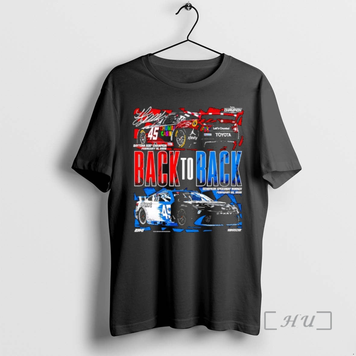 Officials Tyler Reddick Classic Ink Black Back To Back Wins