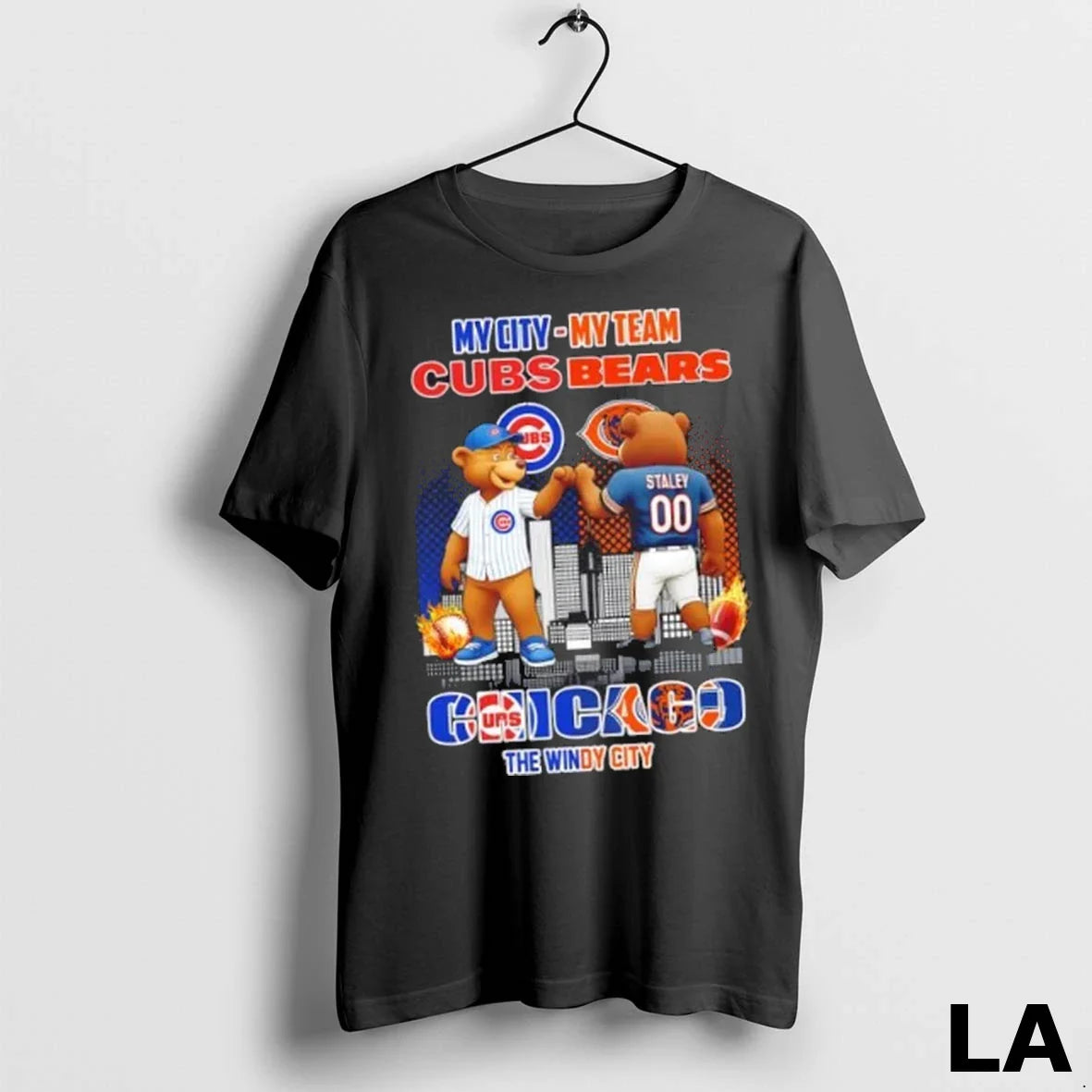 Original Chicago Sports The Windy City Cubs X Bears My City My Team Skyline