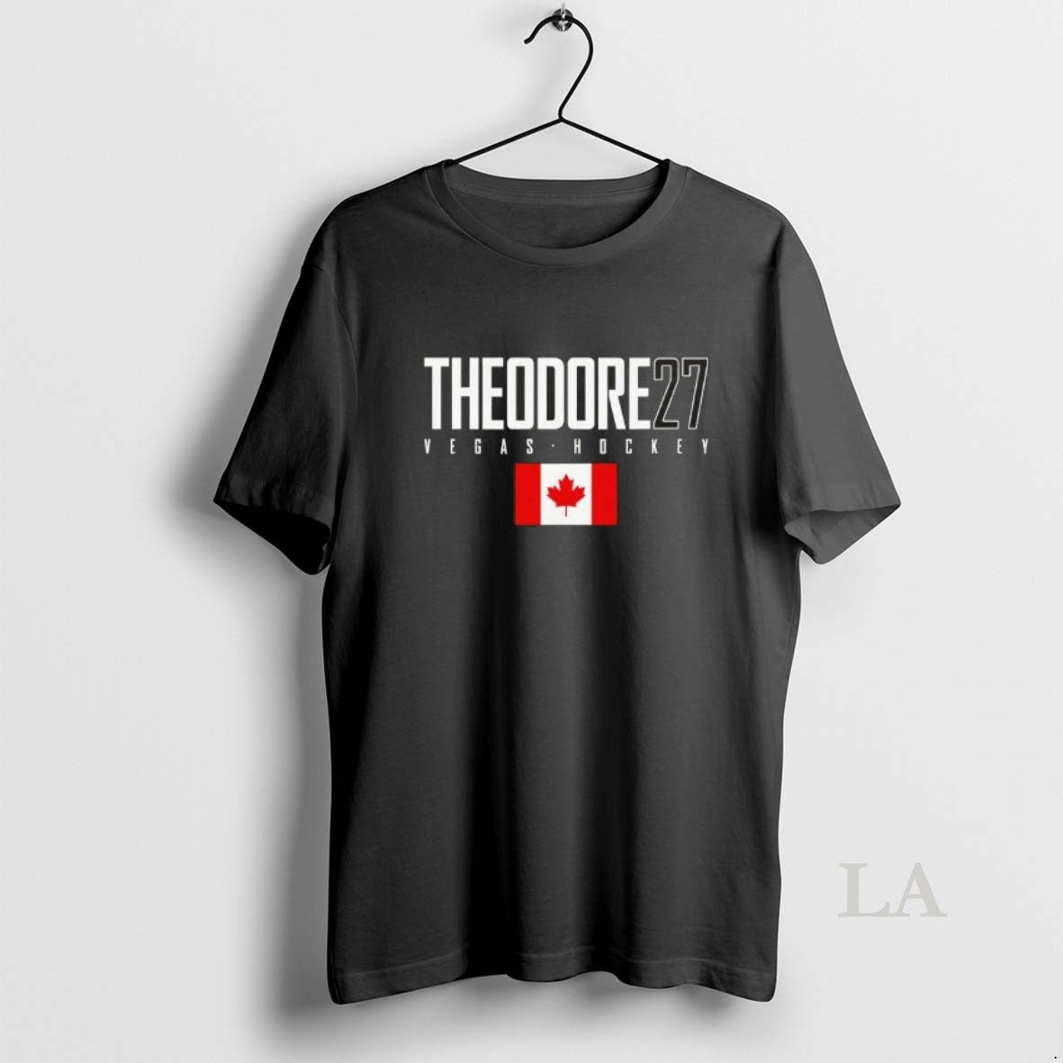 Original Shea Theodore 27 Vegas Golden Knights Canada Flag Elite