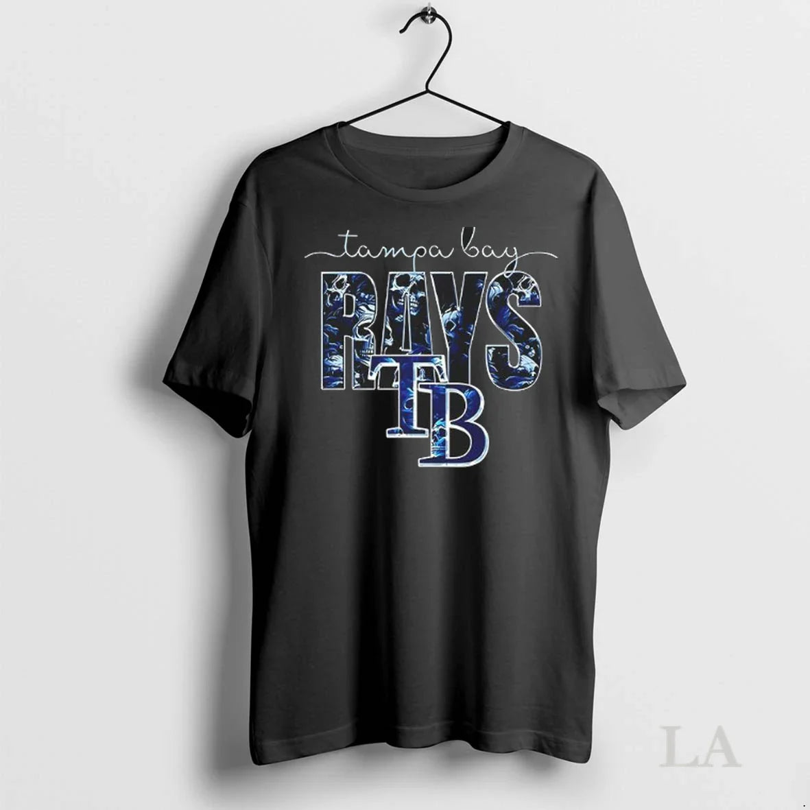 Original Tampa Bay Rays Skulls Floral Graphic Baseball