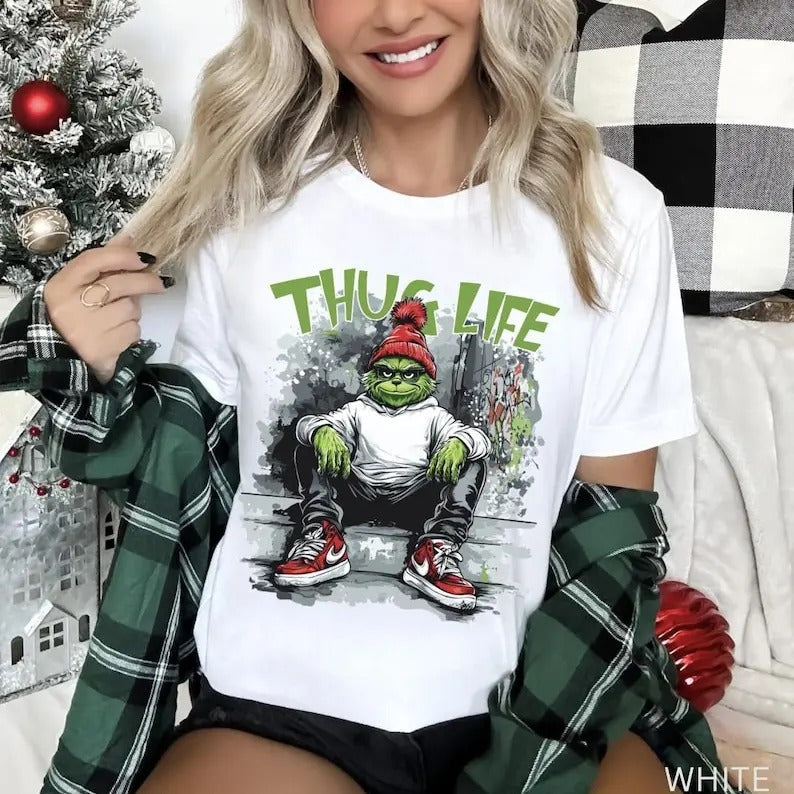 Oversized Christmas Thug life G!nchmas shirt,G!nchmas Shirt,G!nchmasmas shirt,Holiday shirt,Christmas gift,Merry Christmas tee,G!nchmas shirt,Xmas shirt
