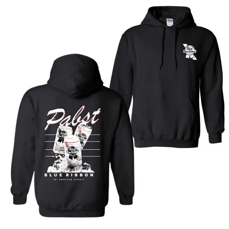 Pabst Blue Ribbon Beer hoodie, Cowboy hoodie, PBR hoodie, Pabst Blue Ribbon