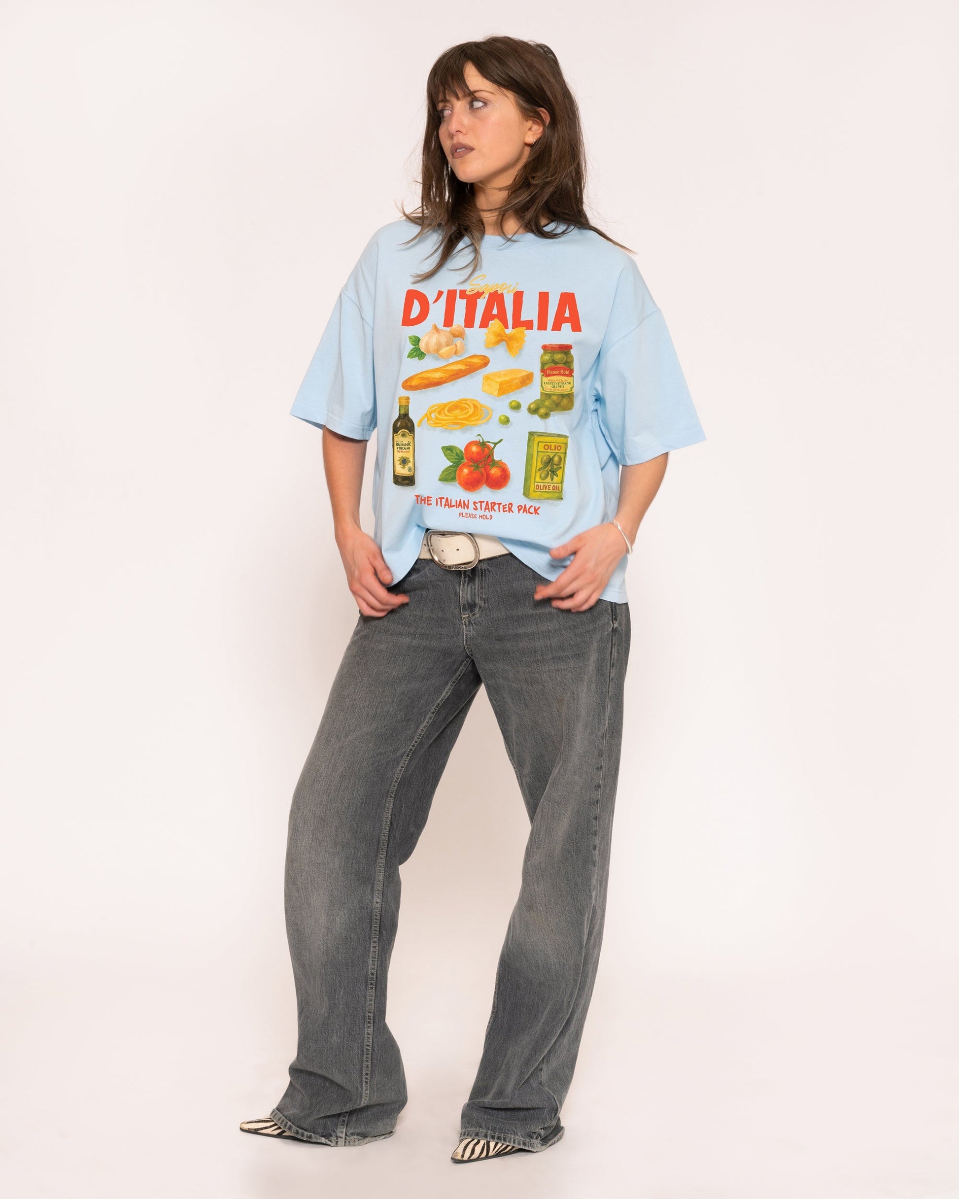 Italian Starter Pack Boxy Crop Tee