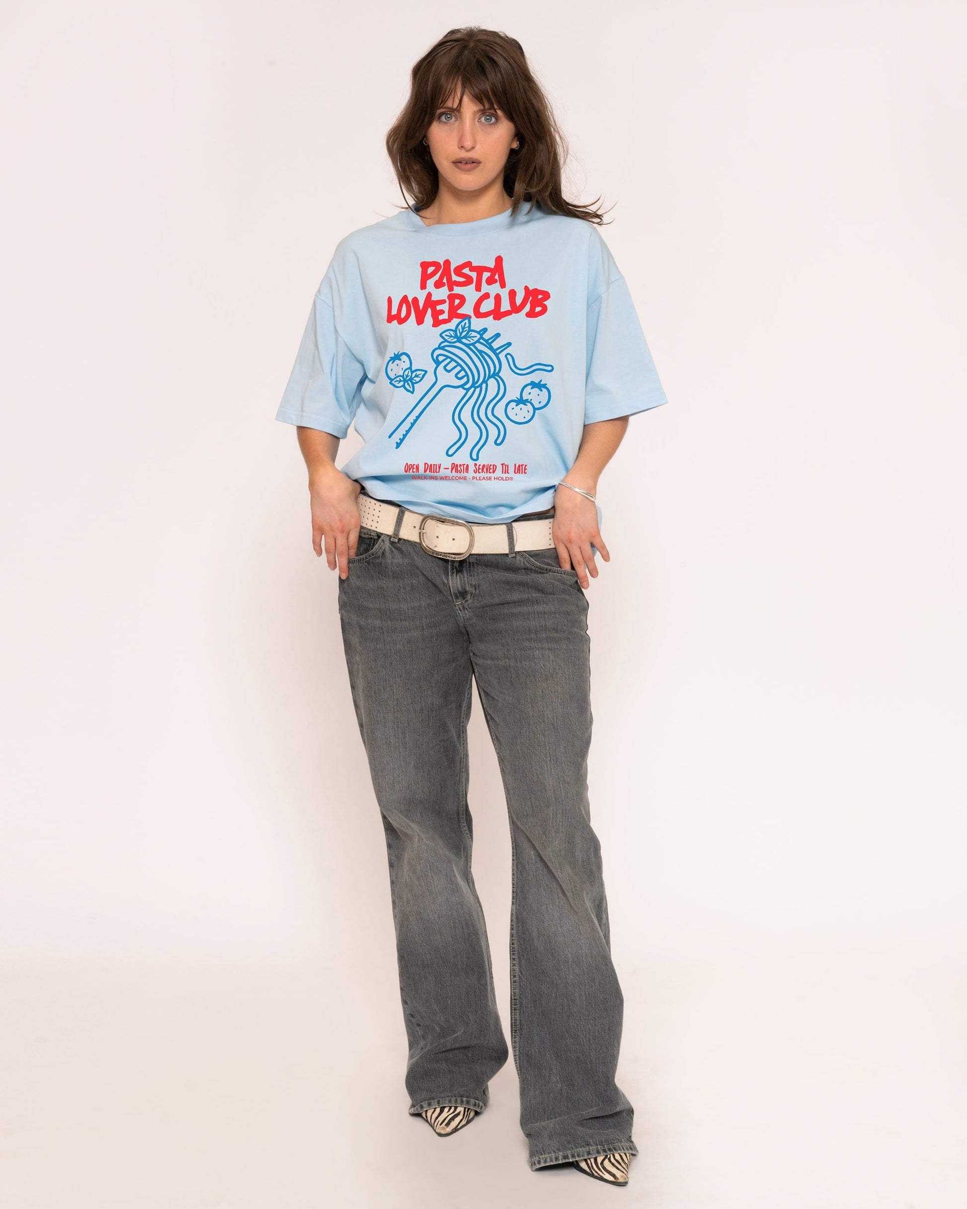 Pasta Lover Club Boxy Crop Tee