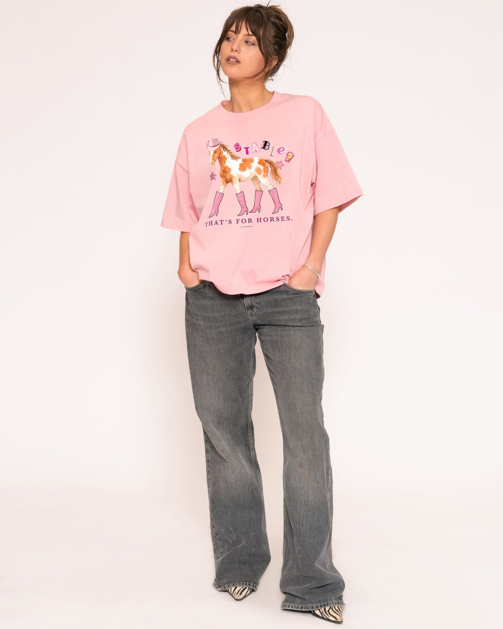 Stable? That's For Horses Boxy Crop Tee