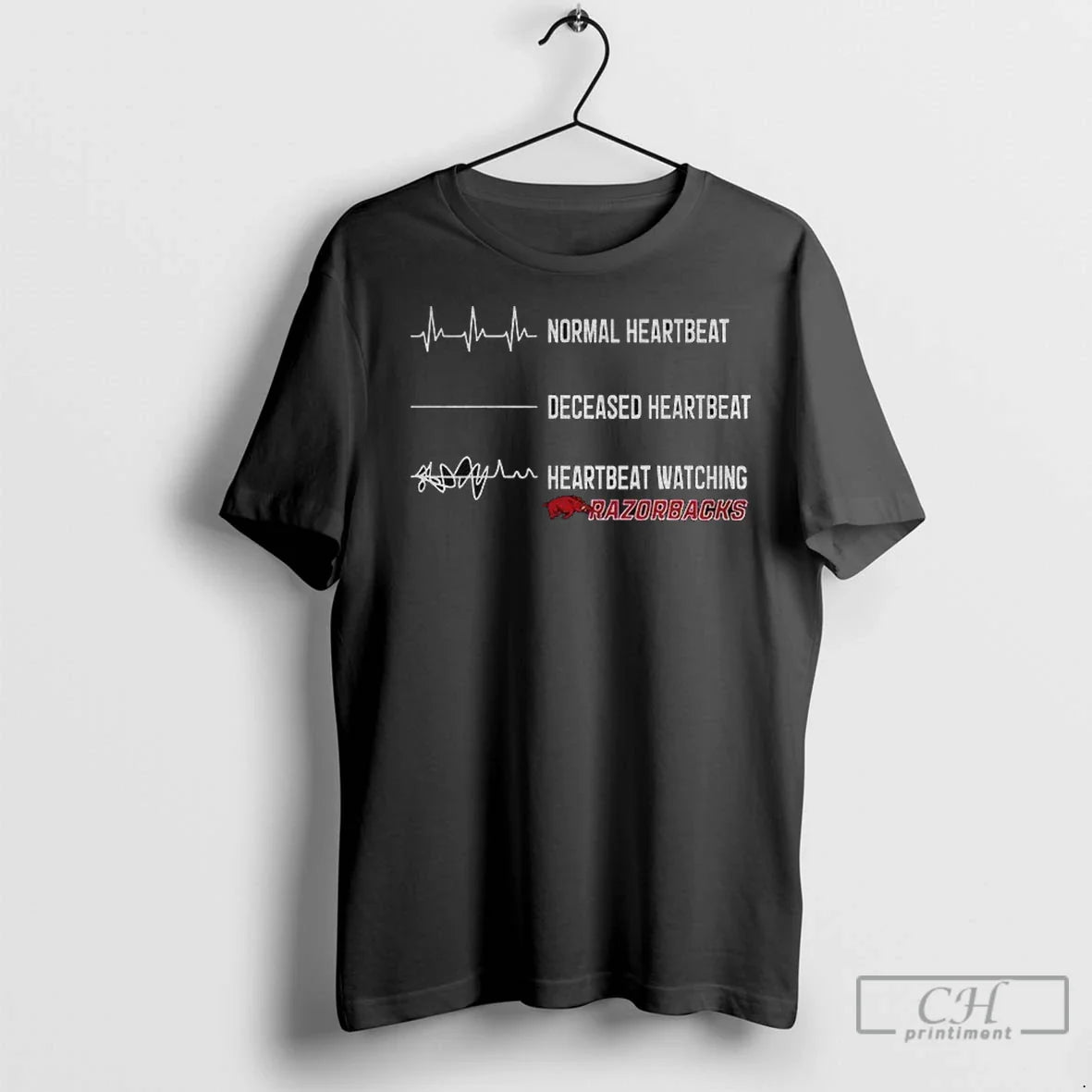 Premium Arkansas Razorbacks Normal Heartbeat Deceased Heartbeat Heartbeat Watching