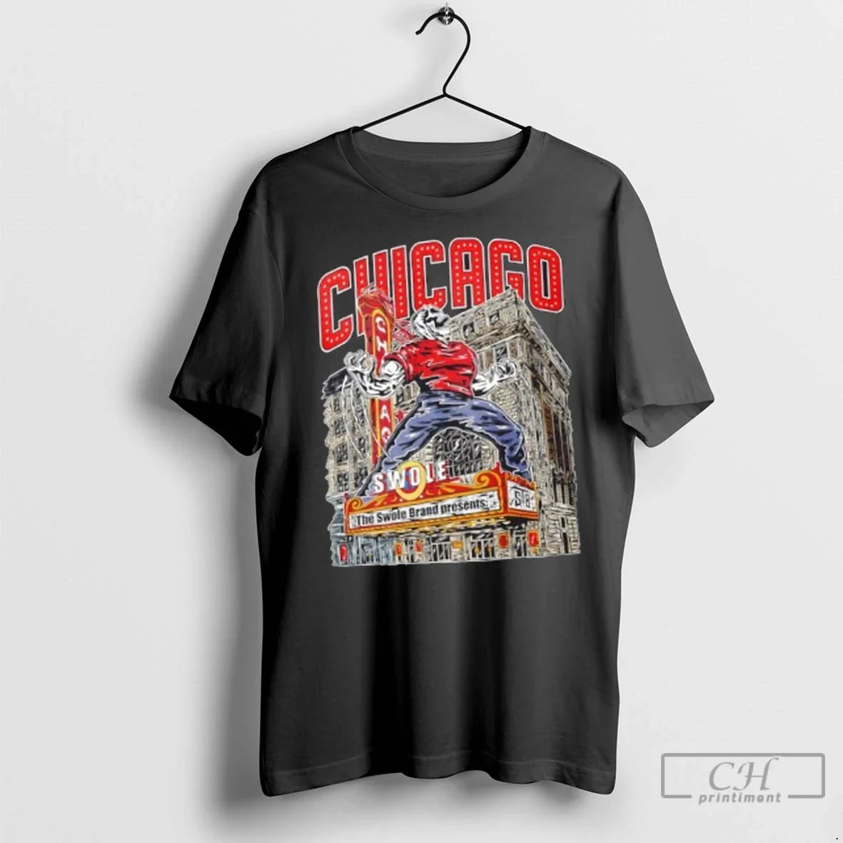 Premium Chicago Theatre Monster For Swolenation Halloween Skeleton