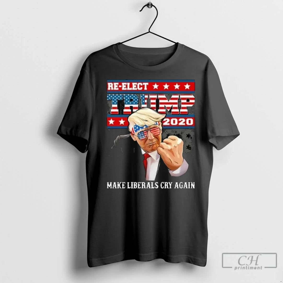 Premium Re Elect Trump 2020 Make Liberals Cry Again Long Sleve