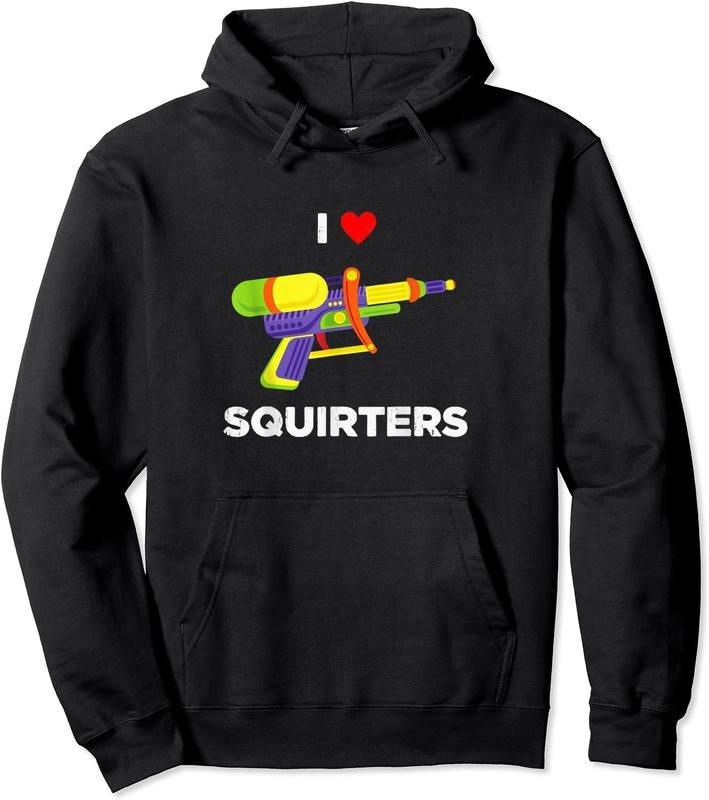 Retro I Heart Squirters I Love Squirters Hoodie | Unisex Hooded Sweatshirt