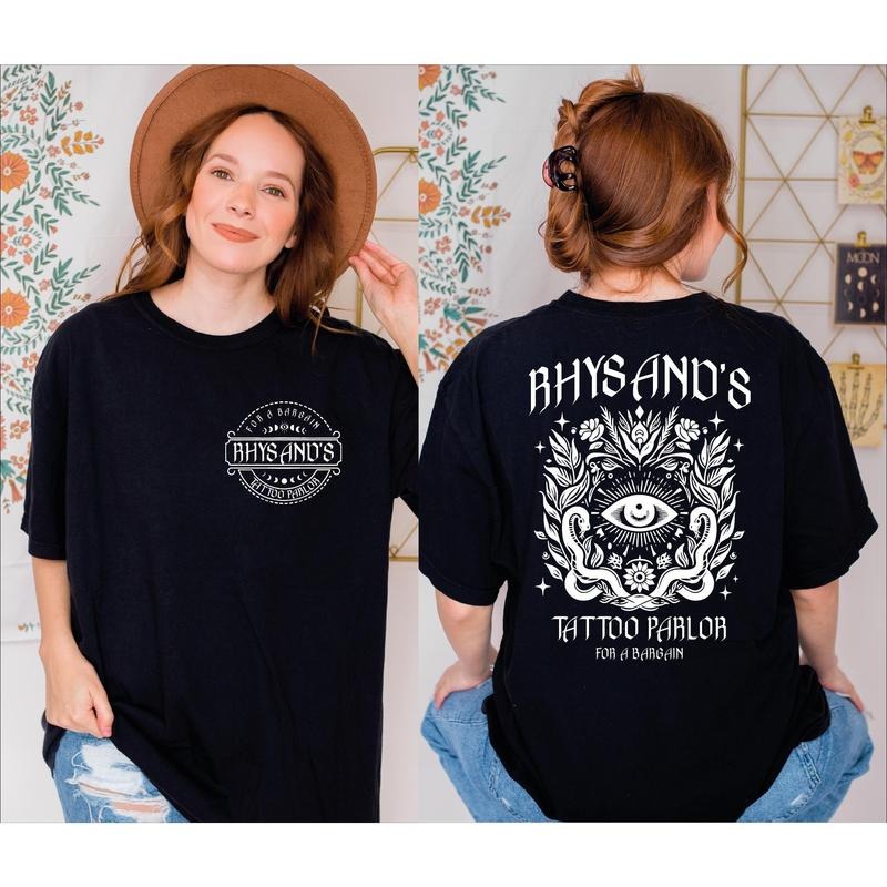Rhysand's Tattoo Parlor Shirt, Rhysand Tee, Acotar Velaris Tee, Feyre And Rhysand Shirt, Bookish Shirt Gift, Book Lover Shirt