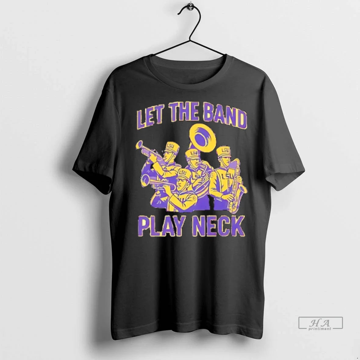 Trendy Lsu Football Let The Band Play Neck Shirt Sweater