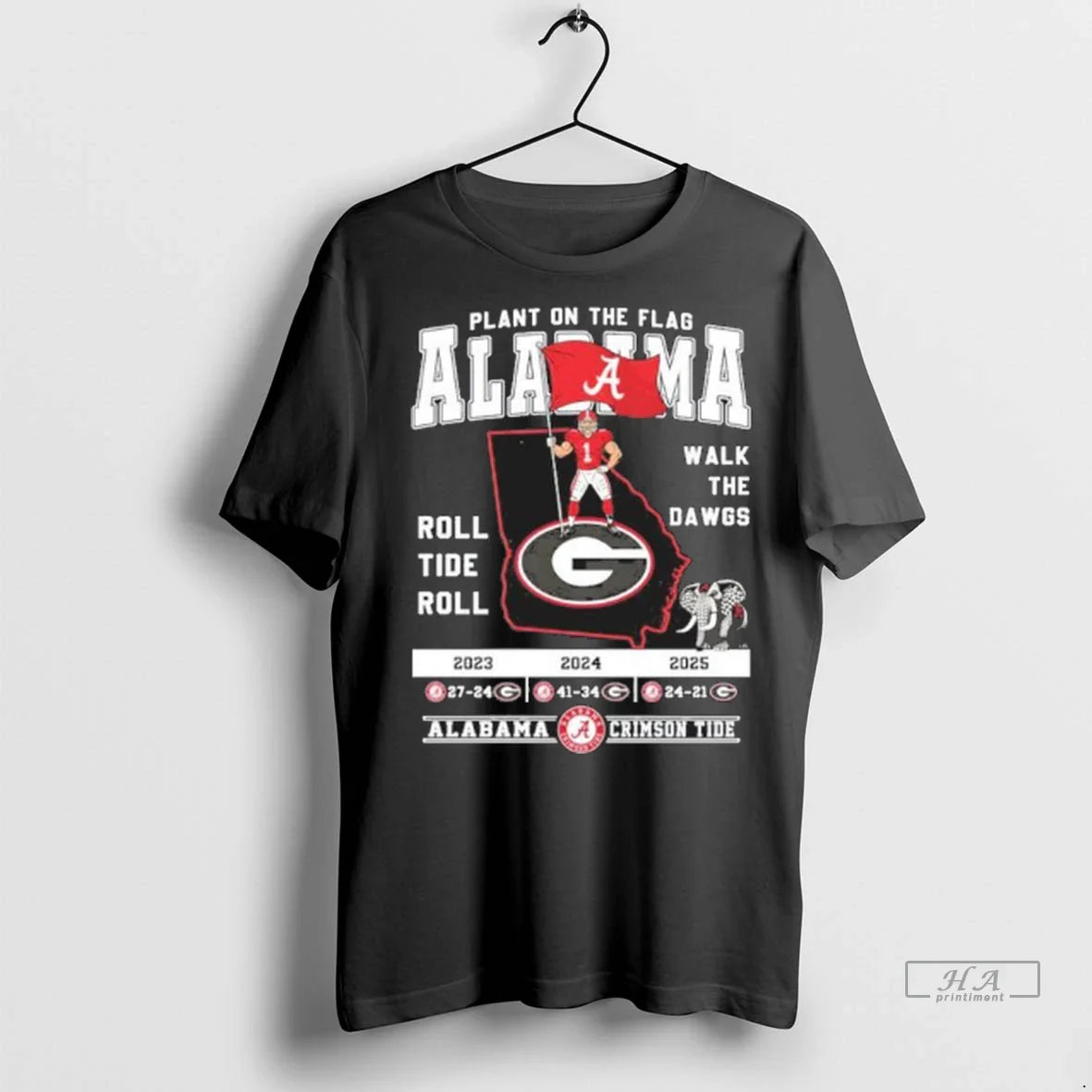 Trendy Officials Alabama Plant On The Flag Back 2 Back 2 Back Walk The Dawgs