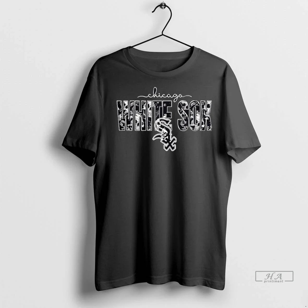 Trendy Officials Chicago White Sox Skulls Floral Graphic Baseball Shirt Sweater