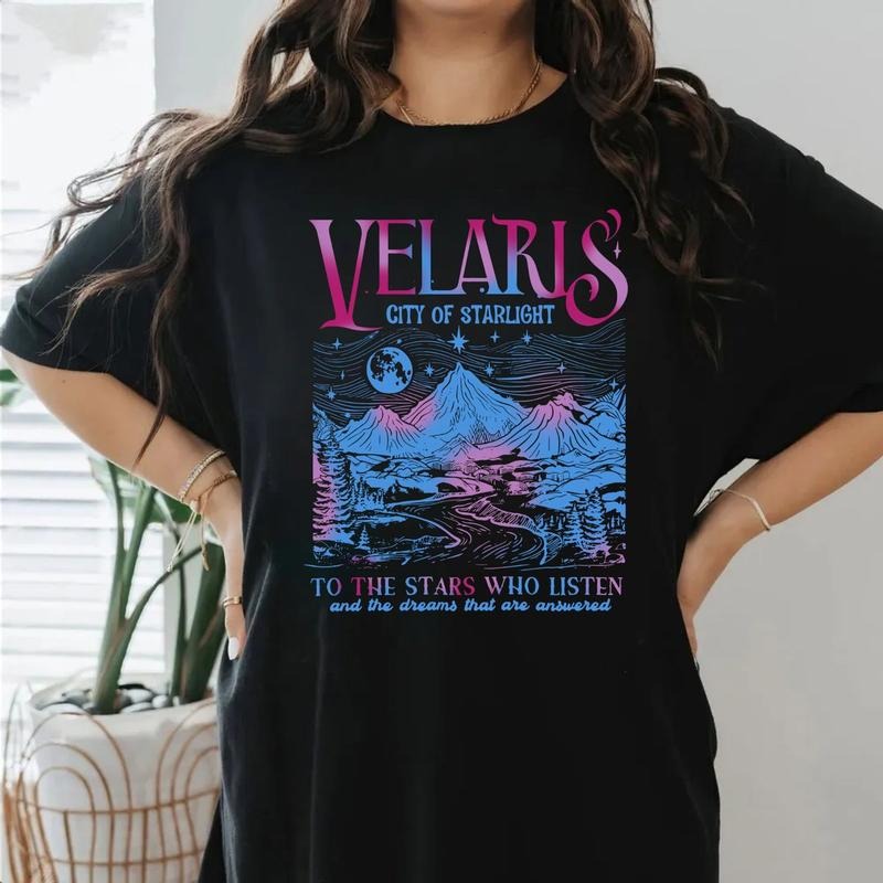 Velaris City Of Starlight Acotar Shirt, Velaris Acotar Shirt, Velaris City Of Starlight, The Night Court Shirt, Sjm Merch, Court Of Dreams Rhysand Tee