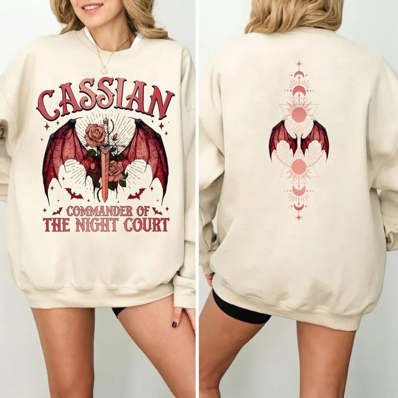 Velaris City Of Starlight Acotar Two Sided Shirt, The Night Court Shirt, Court Of Dreams, Cassian, Booklover Shirt, Unisex Sweater Pullover Tee