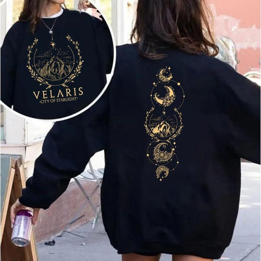 Velaris City Of Starlight Sweatshirt And Hoodie, The Night Court Sweater, Acotar Velaris Sweatshirt, Court Of Dreams, Velaris Bookish Pullover Tee