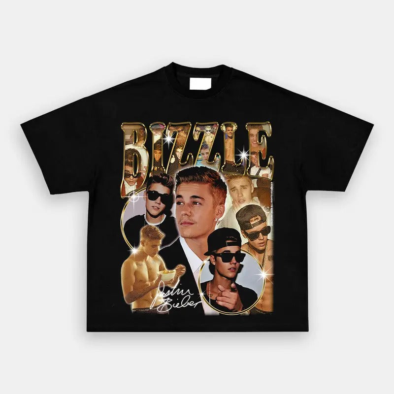 Vintage College Johnny Manziel Graphic Tee, Camiseta Justin Bizzle