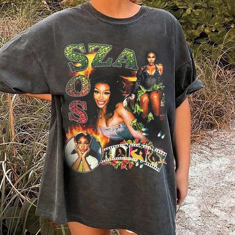 Vintage Sza T-Shirt, Retro 90s Sza T-Shirt, Funny Unisex Tee, Gift For Fan Tee
