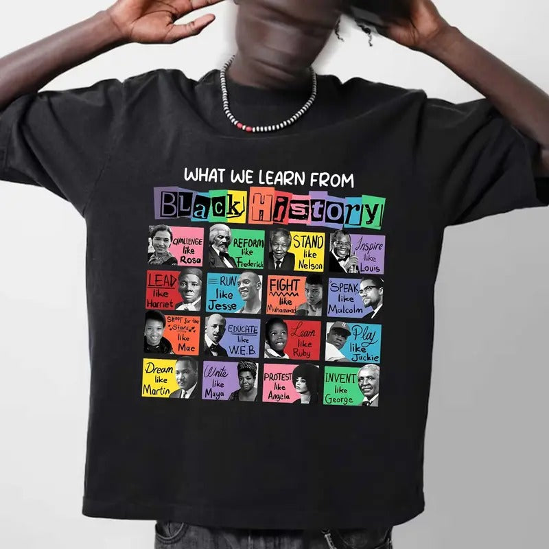 What We Learn From Black History Sweatshirt, Black Lives Matter Sweatshirt, Black History Month Sweater, Human Rights Shirt, BLM Sweatshirt