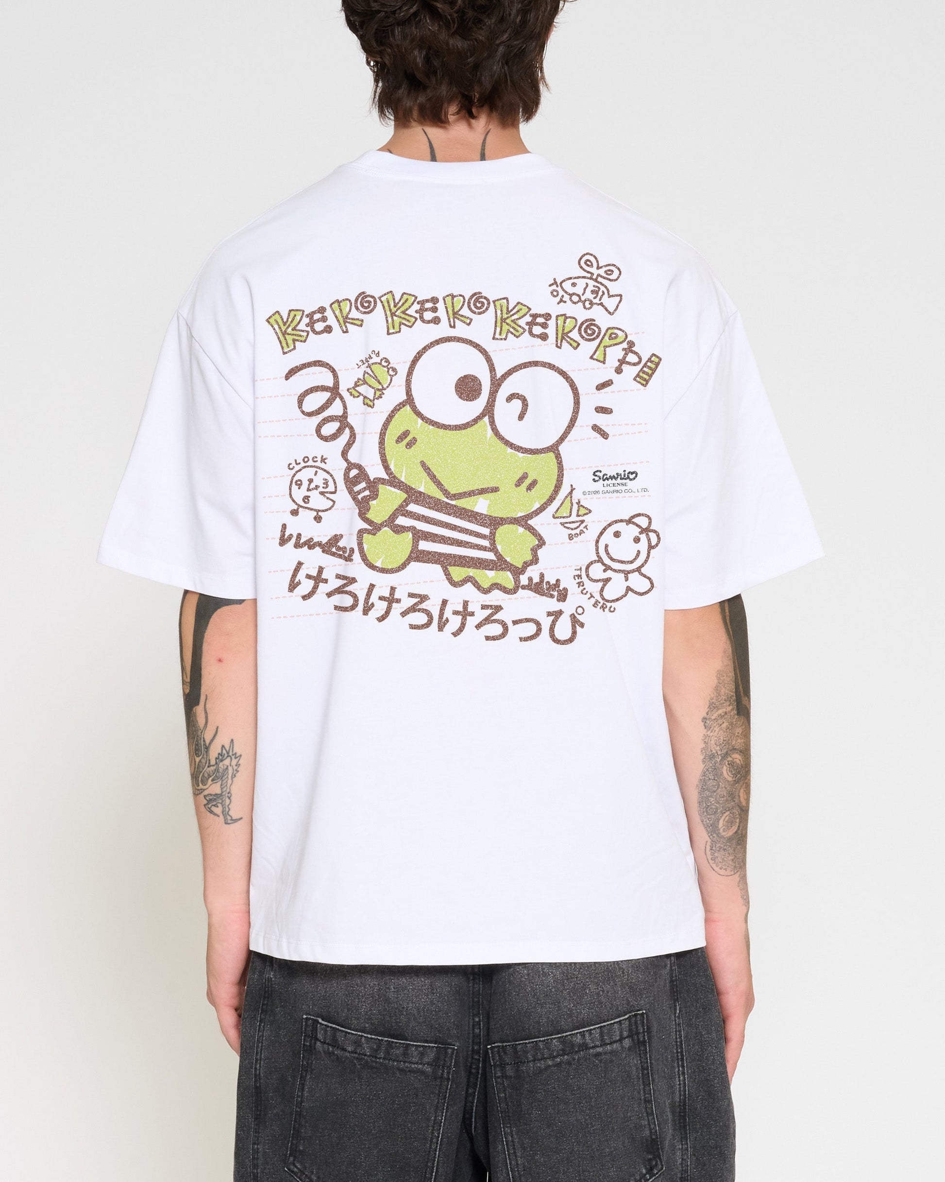 Keroppi Scribble Oversized Tee