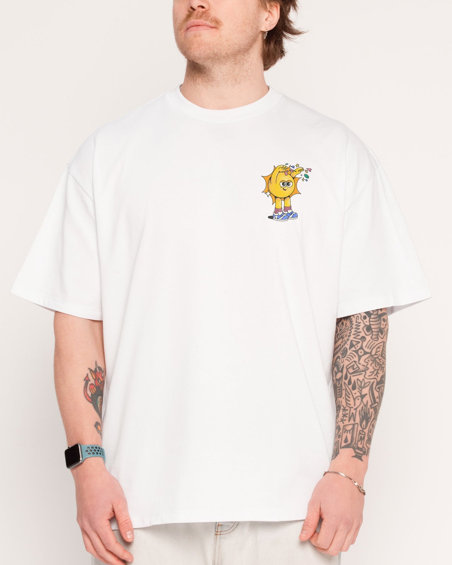Hit Em' With the Good Vibes Oversized Tee