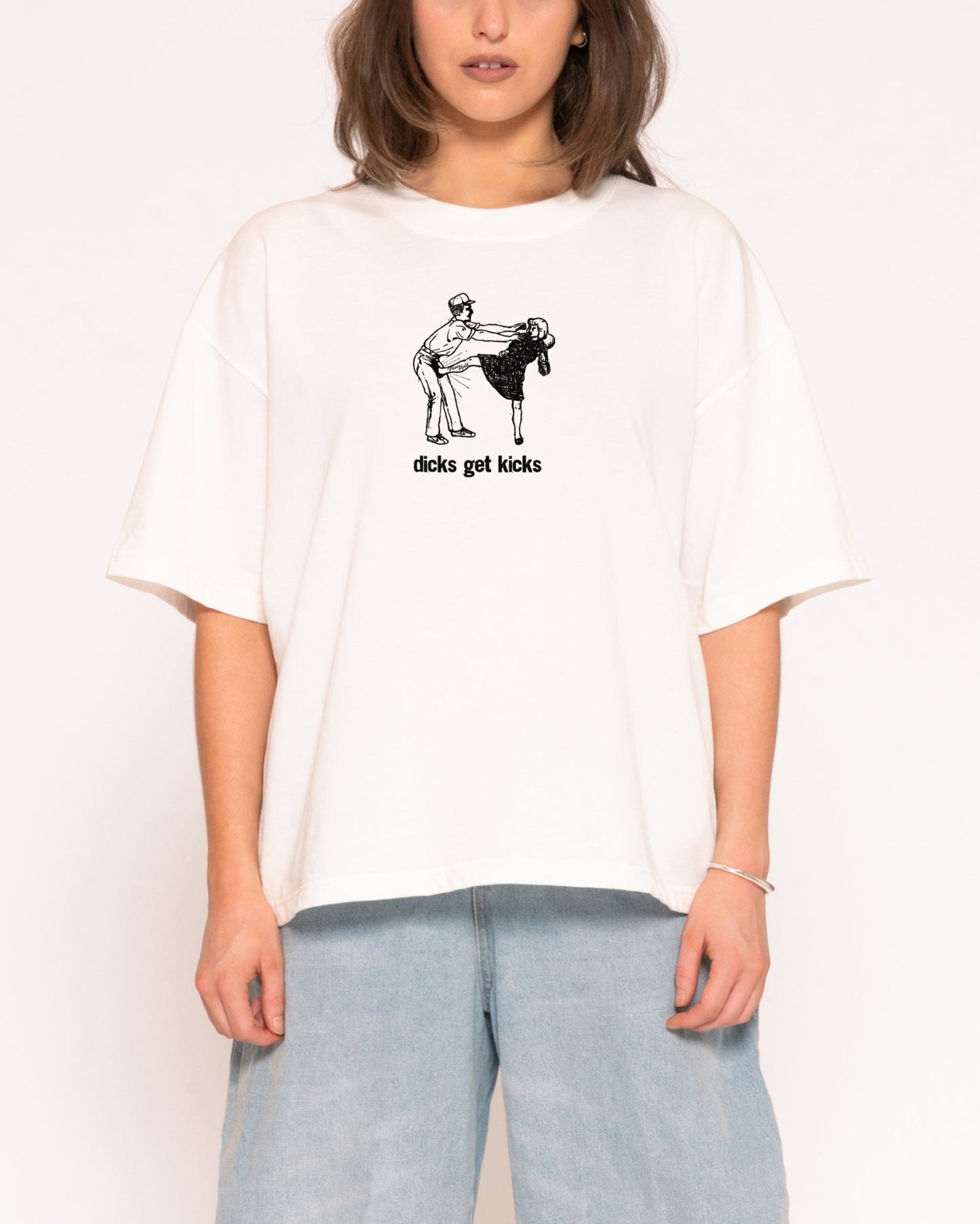 Dicks Get Kicks Boxy Crop Tee