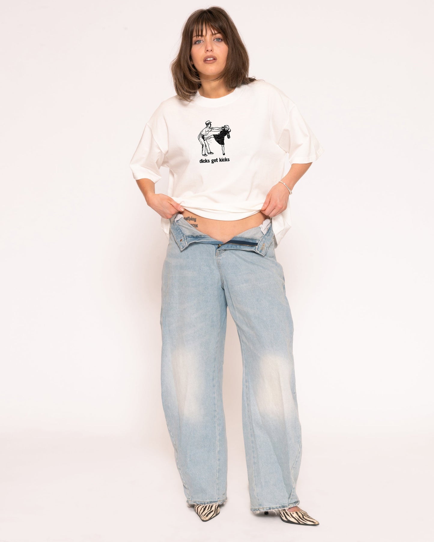 Dicks Get Kicks Boxy Crop Tee
