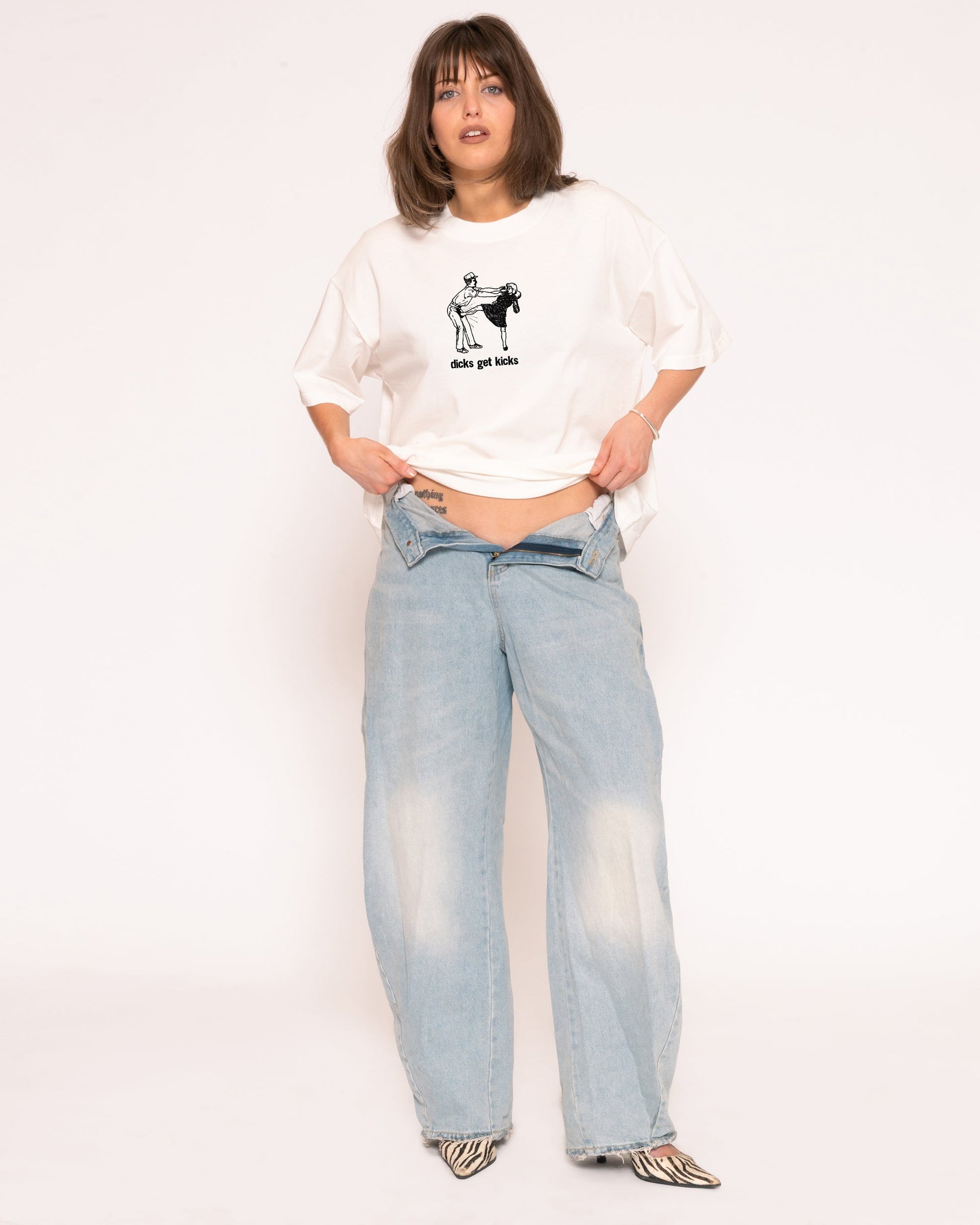 Dicks Get Kicks Boxy Crop Tee