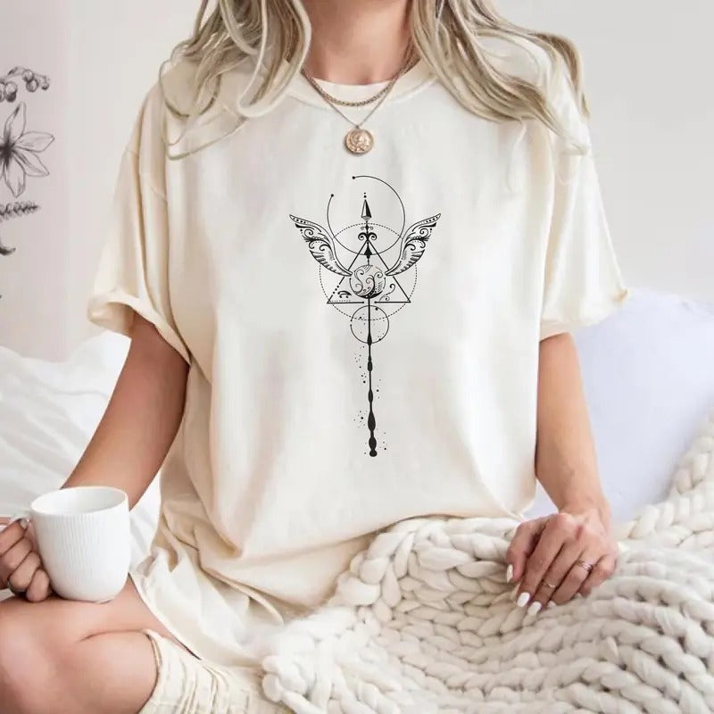 Wizard T-Shirt, Wizard Gift for Book Lovers, Cozy Bookish Apparel, Perfect Wizard School Inspired Gift, Cute Bookish Shirtstyle{n002}2