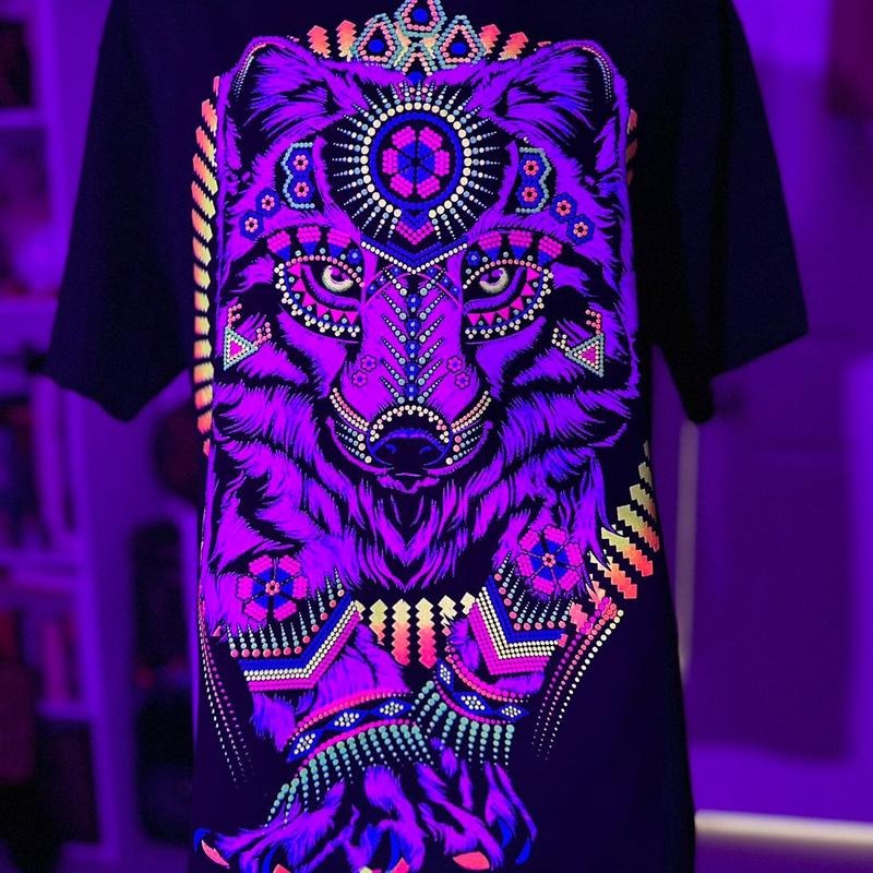 lobo blanco Cotton Black Casual