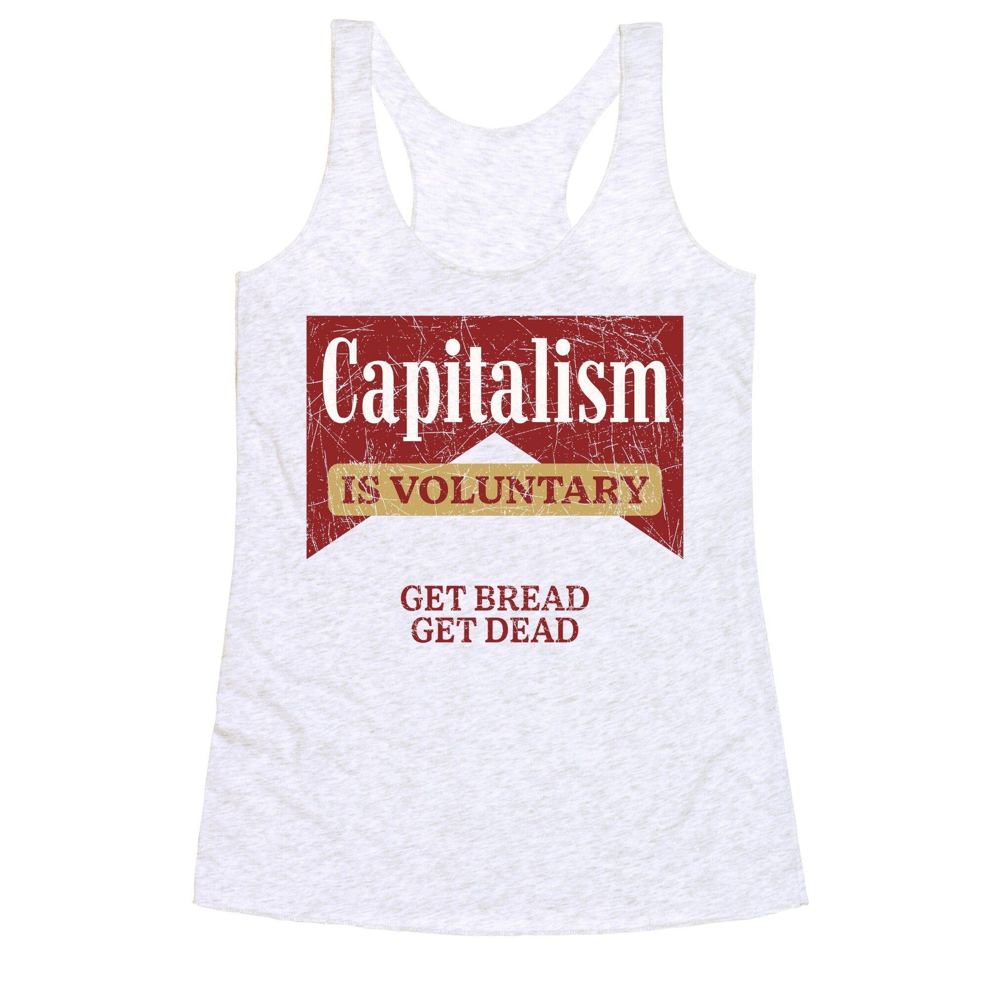 Capitalism is Voluntary Racerback Tank