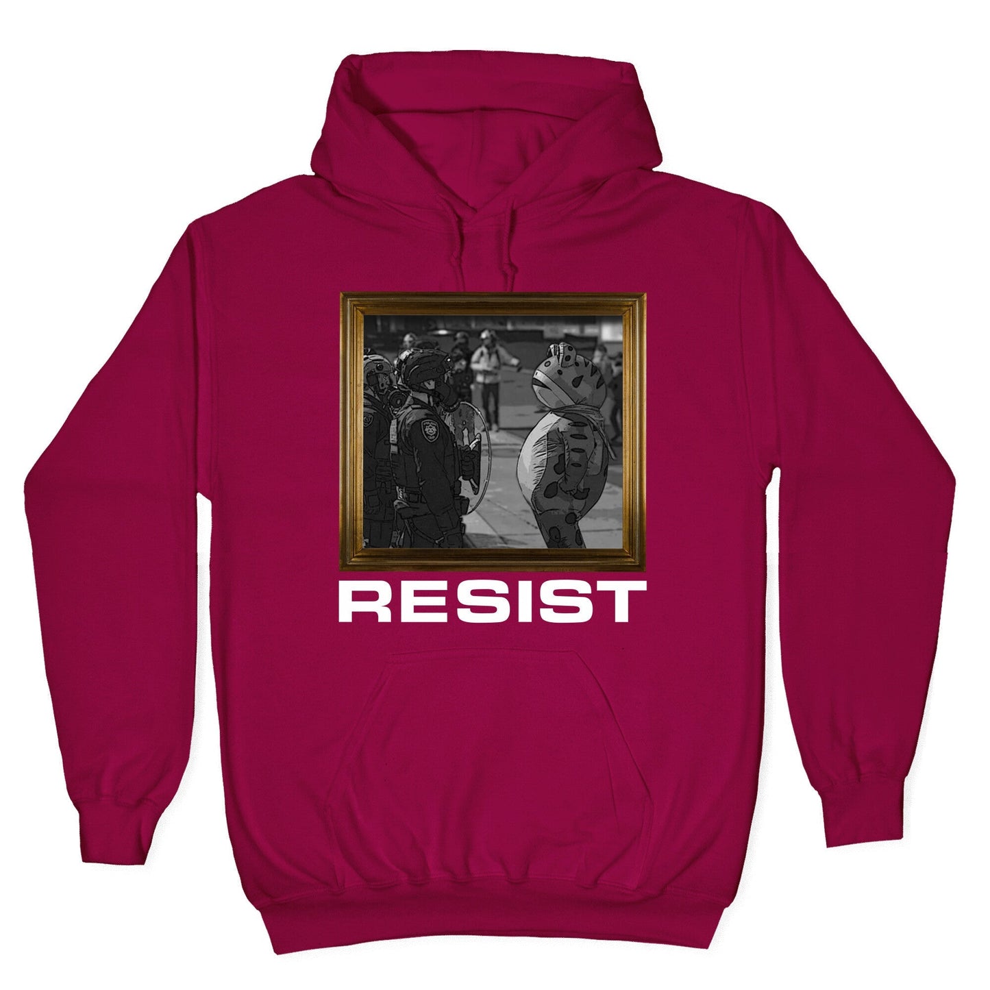 Portland Protest Frog Hoodie