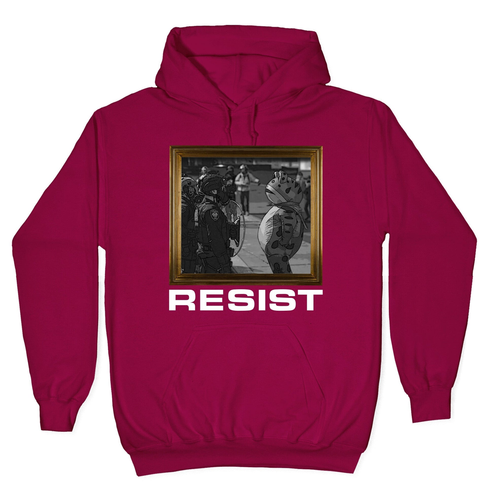 Portland Protest Frog Hoodie