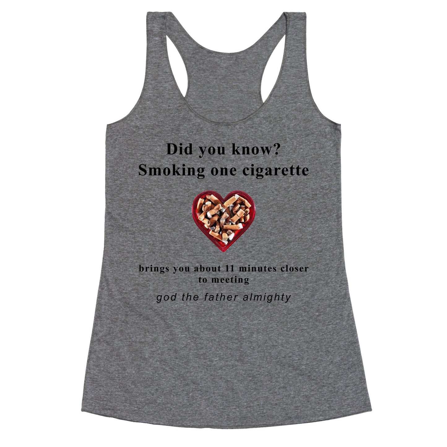 Smoking Cigs Racerback Tank