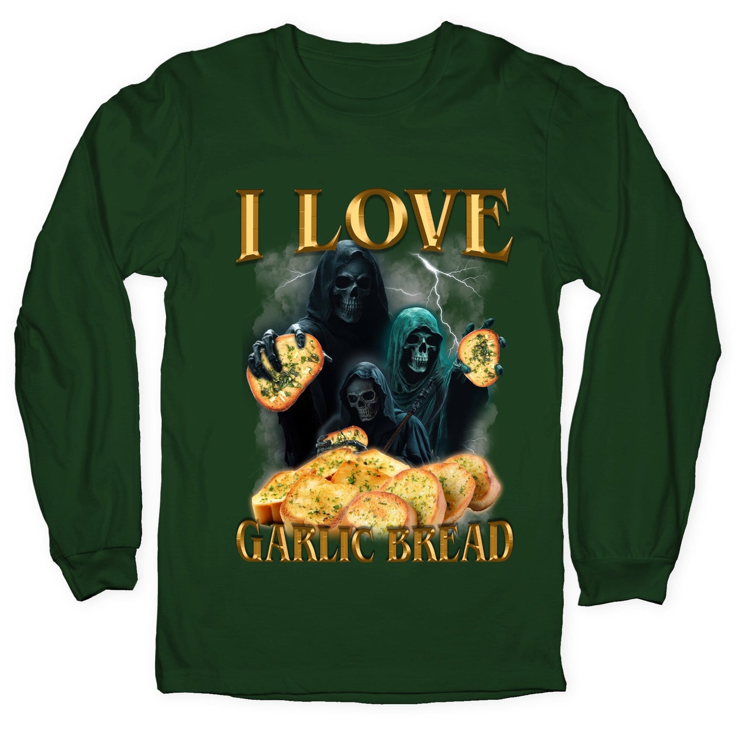 I Love Garlic Bread Longsleeve Tee