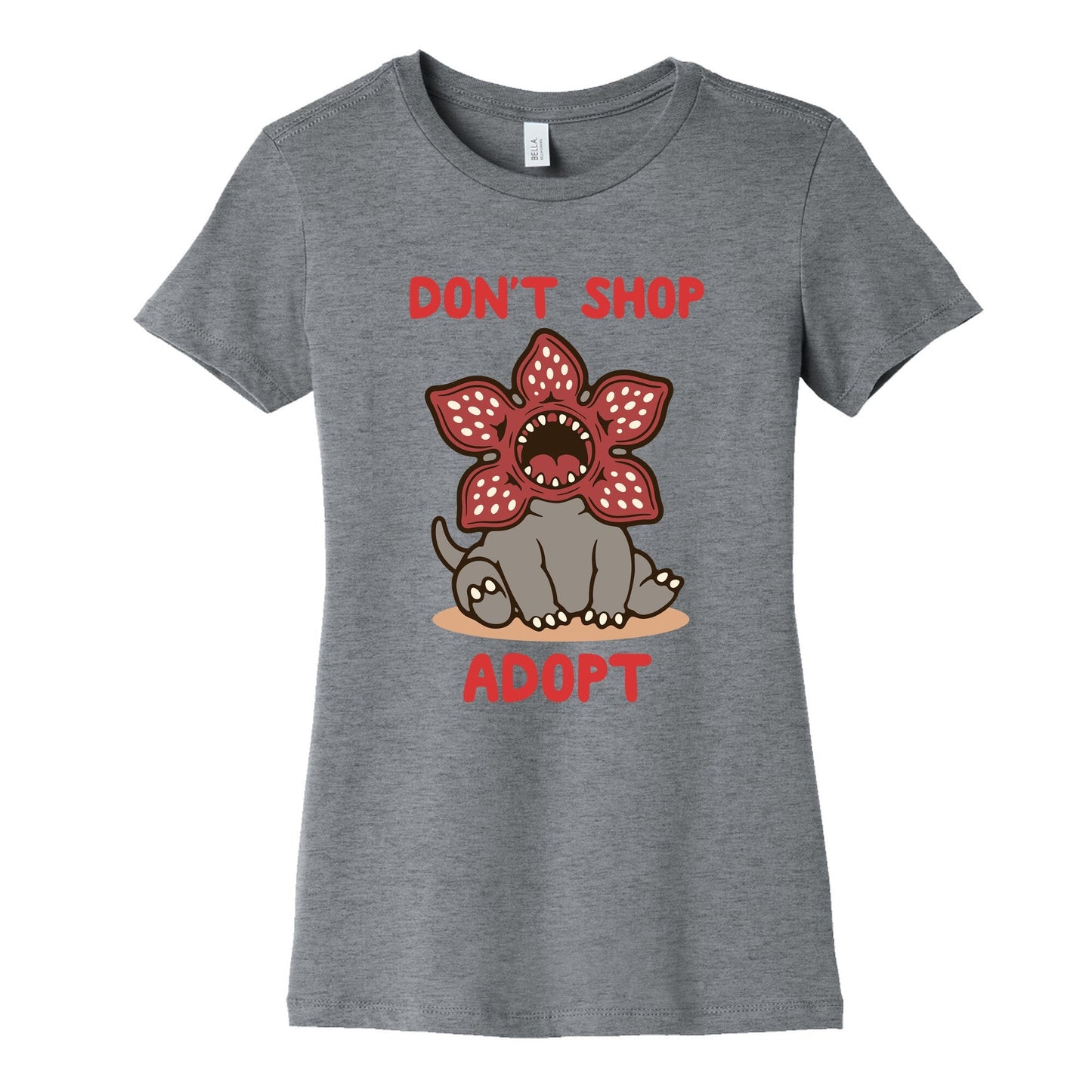 Dont Shop Adopt Demogorgon Womens Cotton Tee