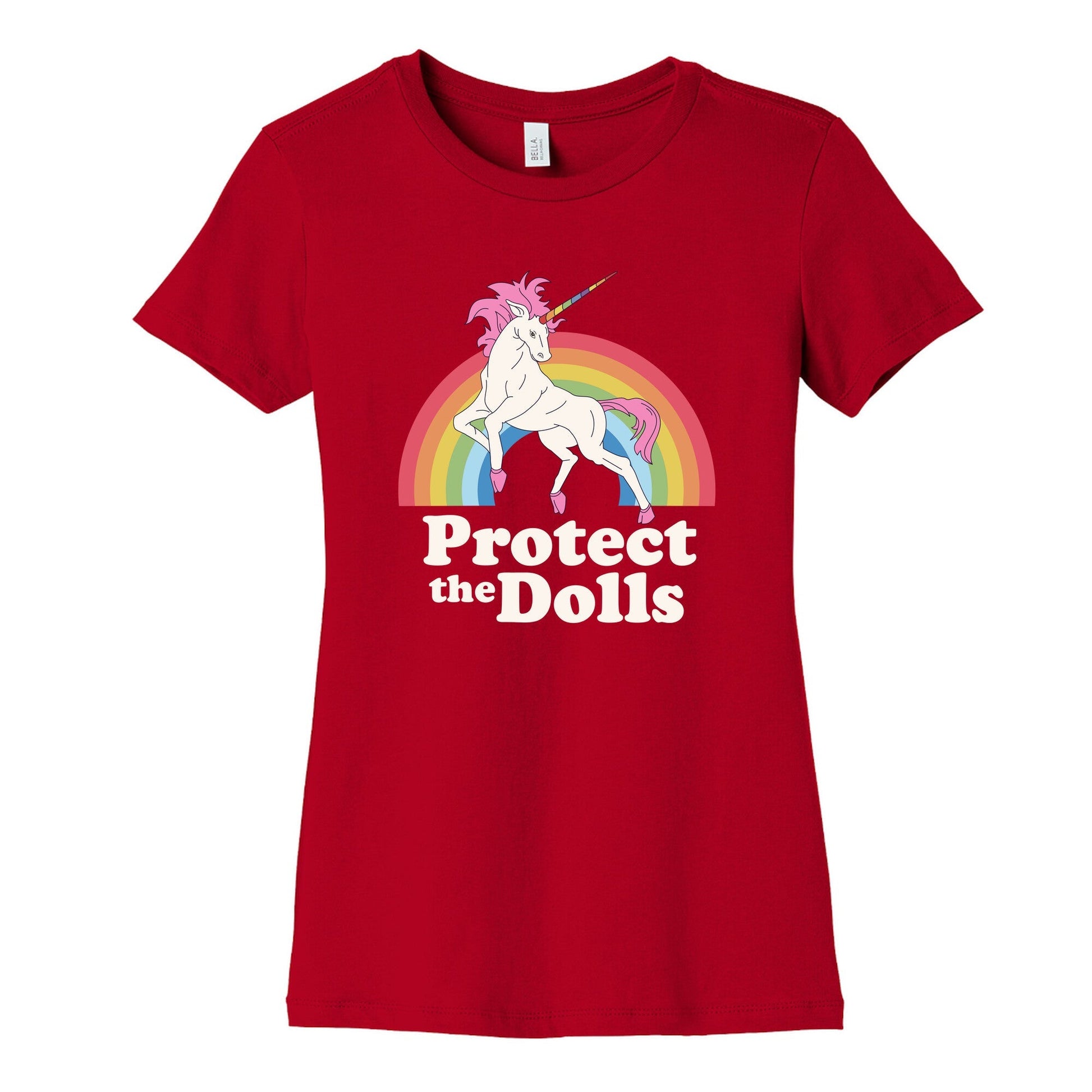 Protect The Dolls Unicorn Womens Cotton Tee