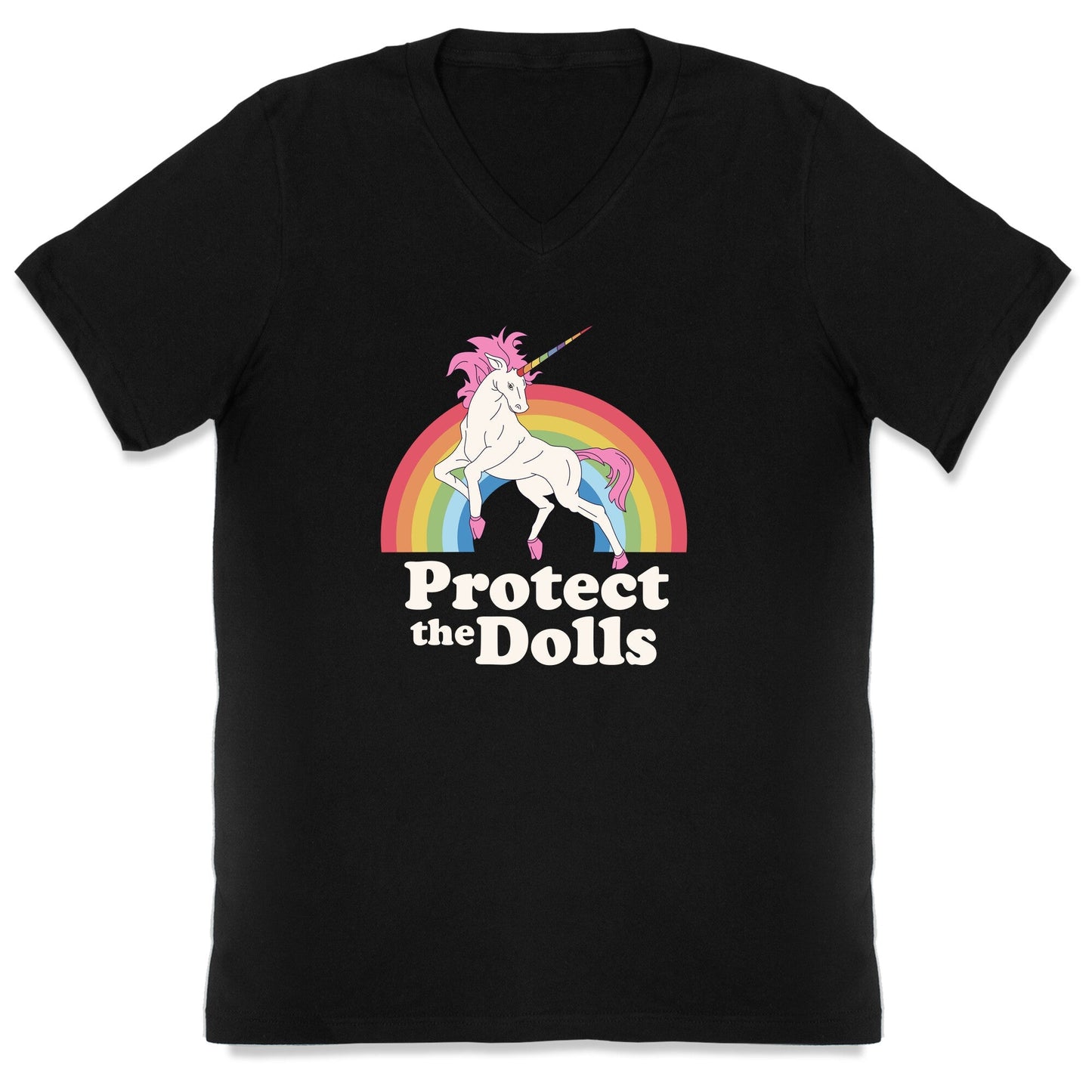Protect The Dolls Unicorn V-Neck