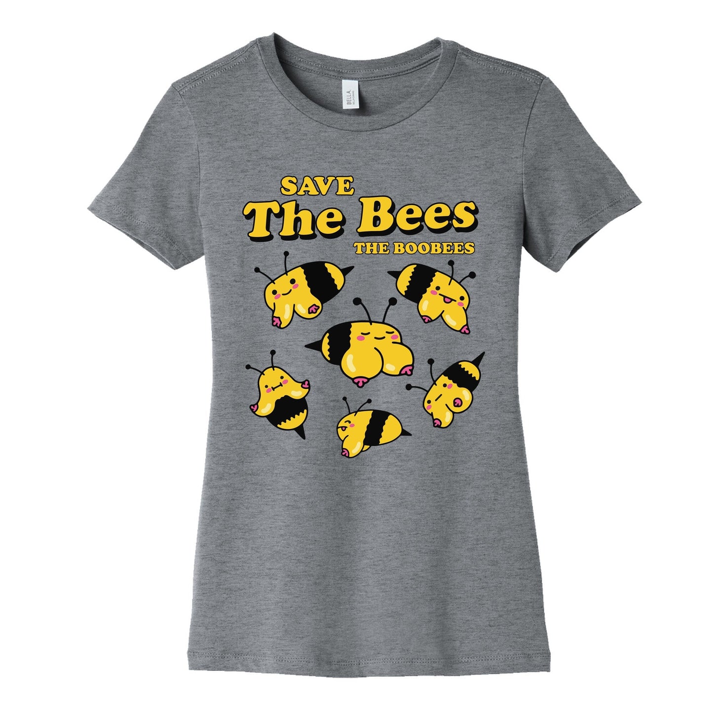 Save The Bees Boobees Womens Cotton Tee