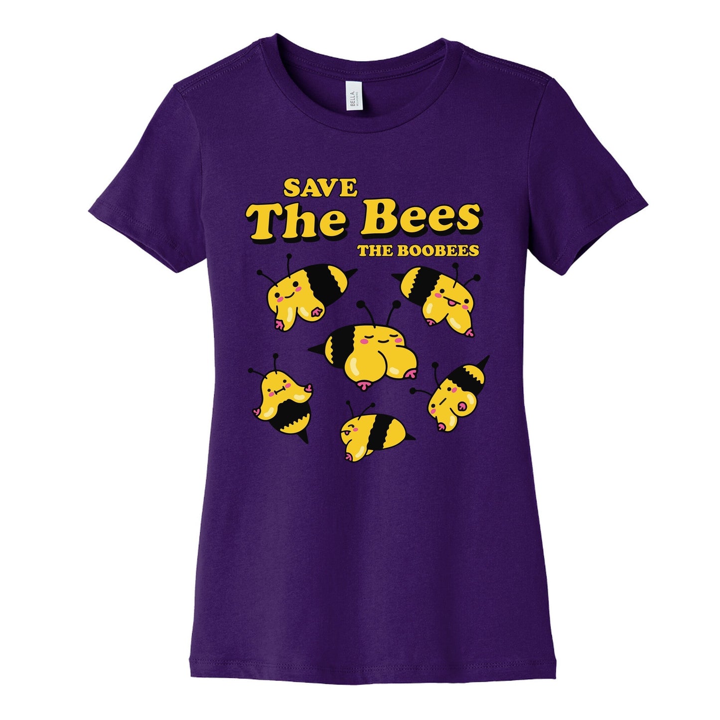 Save The Bees Boobees Womens Cotton Tee