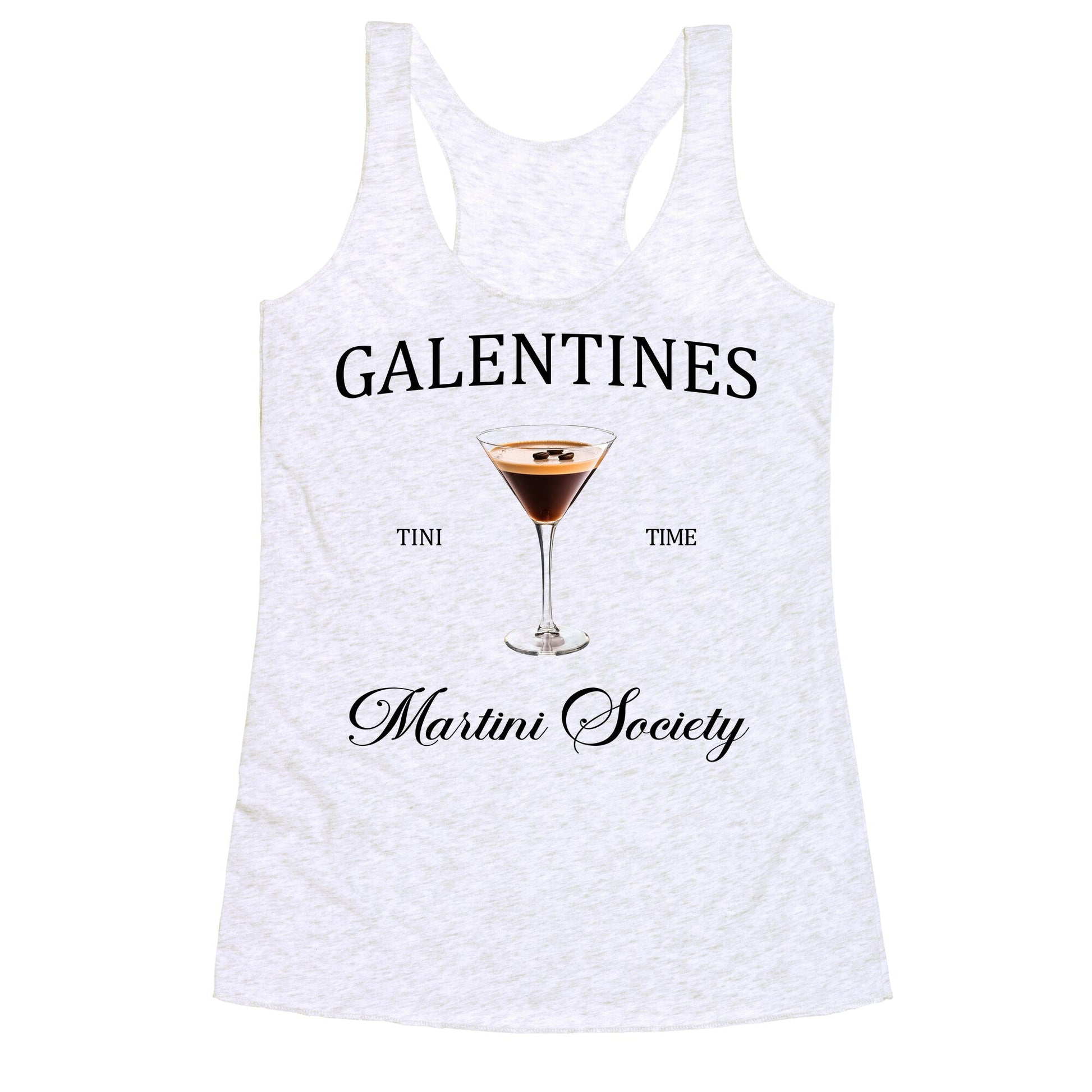 Galentines Tini Time Racerback Tank