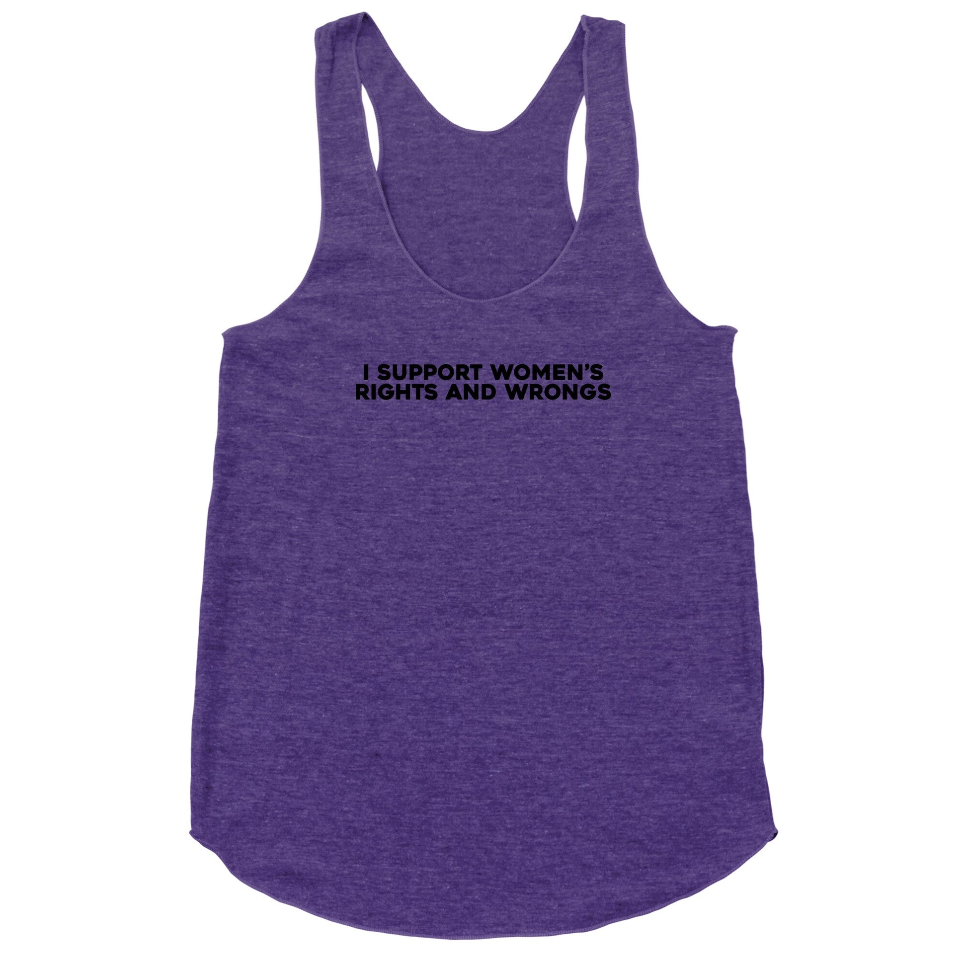 Womens Rights And Wrongs Racerback Tank