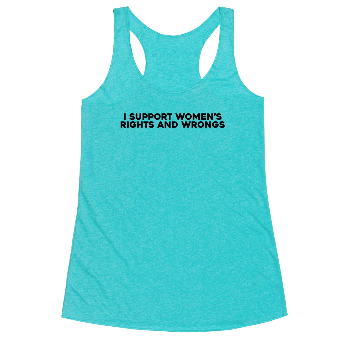 Womens Rights And Wrongs Racerback Tank