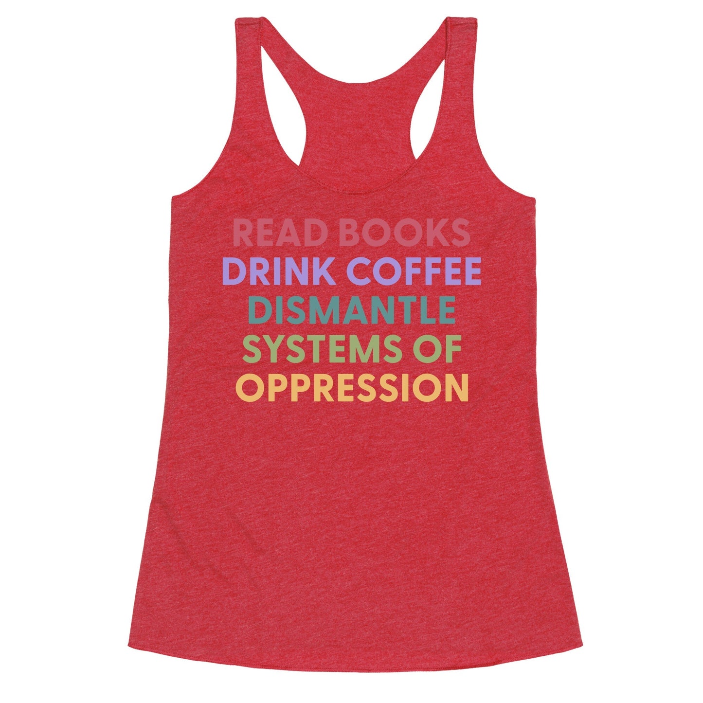 Dismantle Systems Of Oppression Racerback Tank