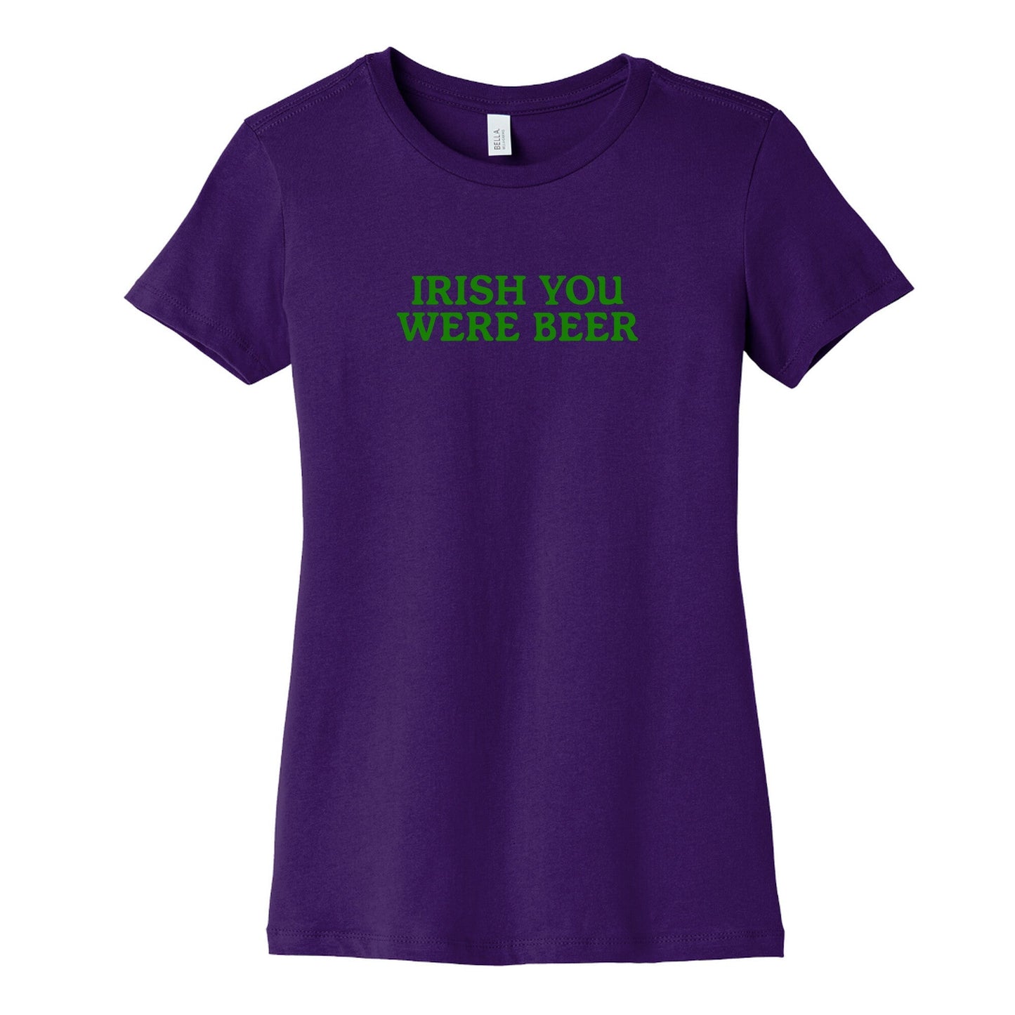 Irish You Were Beer Womens Cotton Tee
