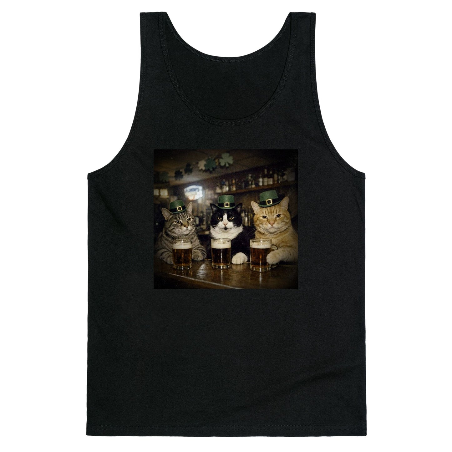 Saint Patrick Cats Tank Top